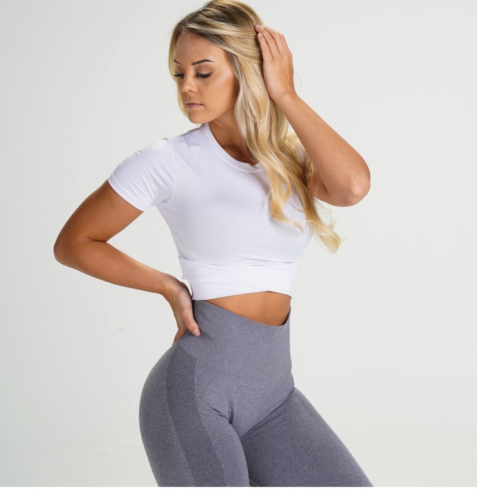 NVGTN WHITE Crossbody Tee